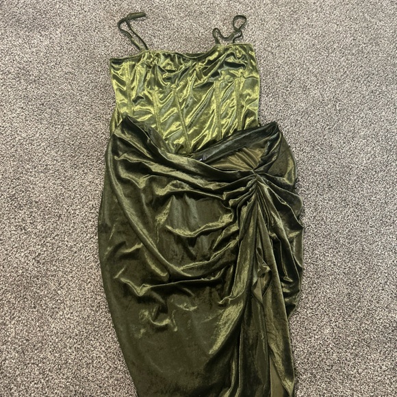 PrettyLittleThing Tops - PrettyLittleThing Deep Olive 2 pc set